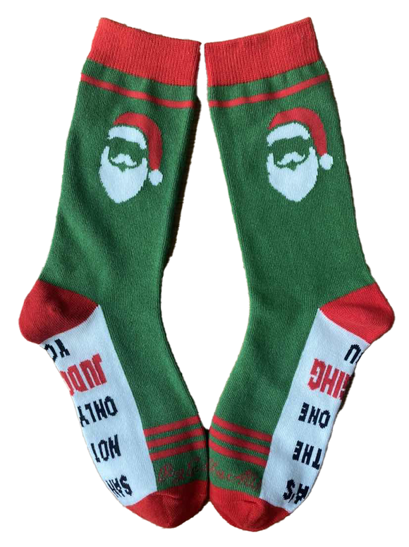 Santa's Not the Only One Judging You Women's Socks