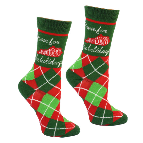 Kentucky Home for the Holidays Women's Socks