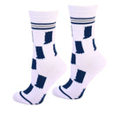 Indiana State Shapes Blue and White Women's Socks-3