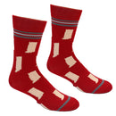 Indiana State Shapes Crimson and Cream Men's Socks-2