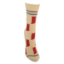 Indiana State Shapes Crimson and Cream Women's Socks-4