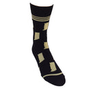 Indiana State Shapes Gold and Black Men's Socks-4