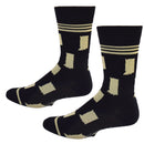Indiana State Shapes Gold and Black Men's Socks-3