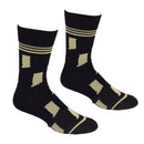 Indiana State Shapes Gold and Black Men's Socks-2