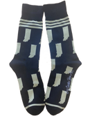 Indiana State Shapes Gold and Black Men's Socks-1