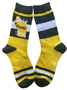 Somebody in Wisconsin Loves Me Women's Socks