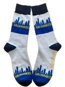 Milwaukee Wisconsin Skyline Men's Sock-1