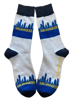 Milwaukee Wisconsin Skyline Men's Sock