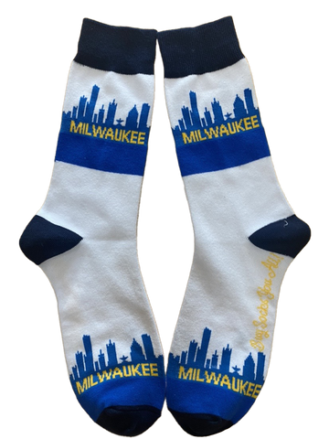 Milwaukee Wisconsin Skyline Men's Sock