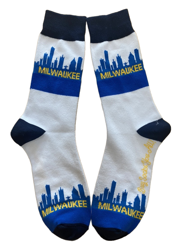 Milwaukee Wisconsin Skyline Men's Sock