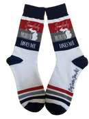 Somebody in Michigan Loves Me Men's Socks-1