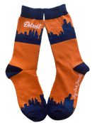 Detroit Michigan Skyline Women's Socks-1