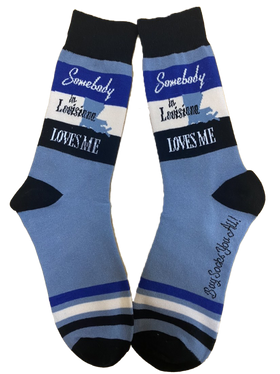 Somebody in Louisiana Loves Me Men's Socks