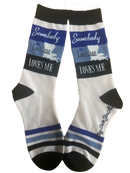 Somebody in Louisiana Loves Me Women's Socks-1