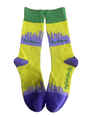 New Orleans Louisiana Skyline Men's Sock