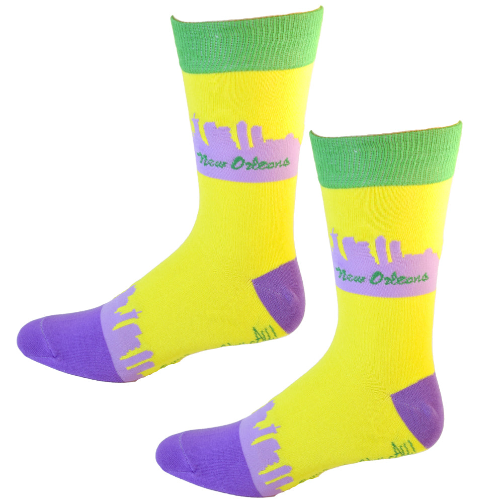 New Orleans Louisiana Skyline Men's Sock