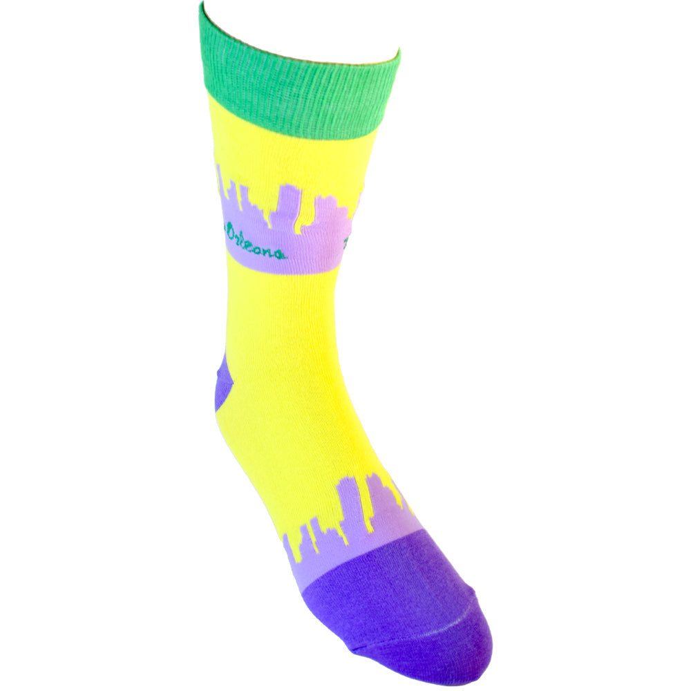 New Orleans Louisiana Skyline Men's Sock