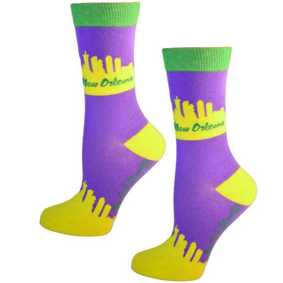 New Orleans Louisiana Skyline Women's Socks