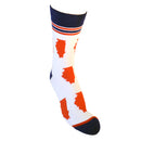 Illinois Shapes in Red White and Blue Men's Socks-4