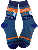 Somebody in Illinois Loves Me Men's Socks-1