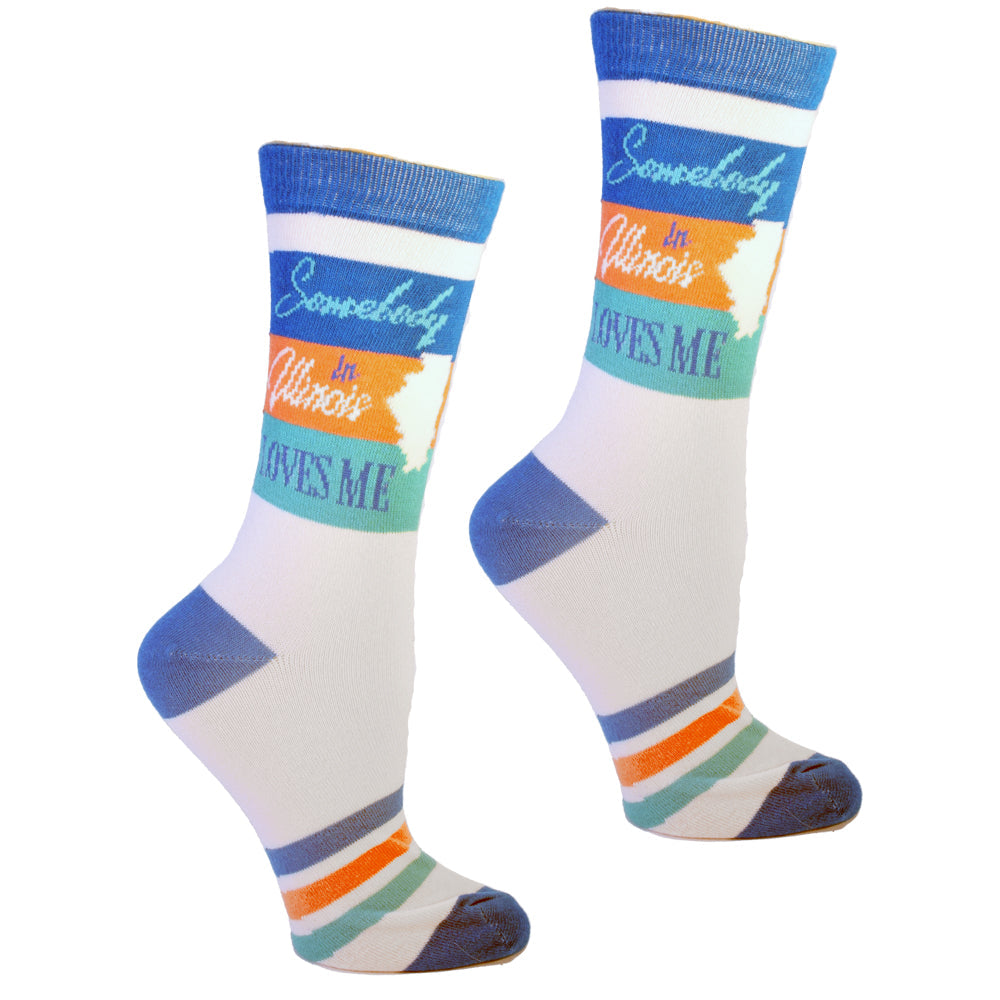 Somebody in Illinois Loves Me Women's Socks