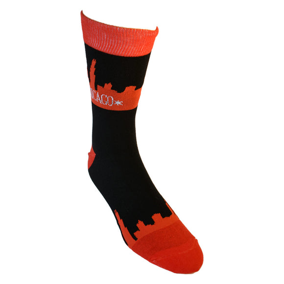 Chicago Illinois Skyline Men's Socks