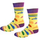 Kentucky Shapes in Rainbow Men's Socks-3