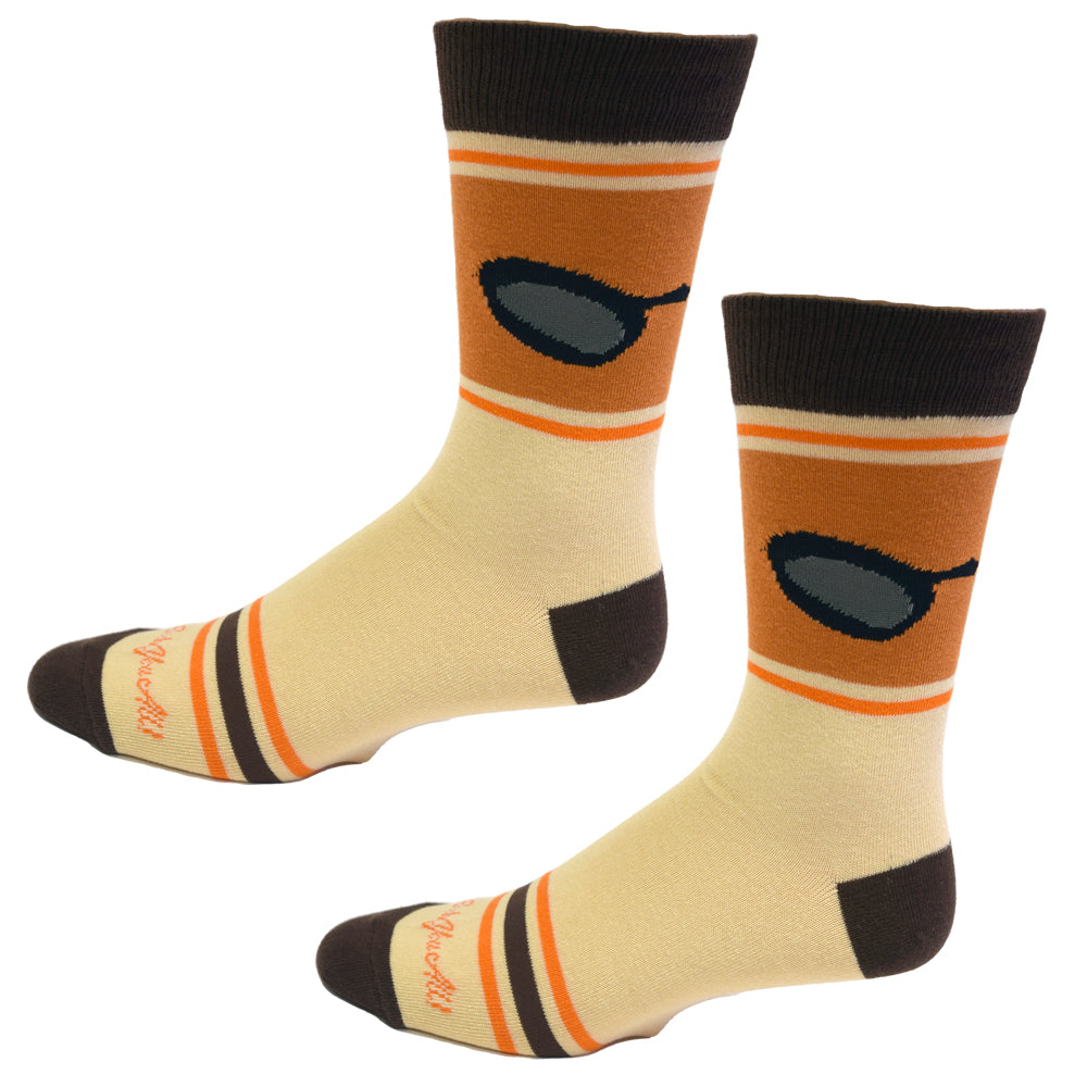 Gettin' Down with the Hot Brown Men's Socks