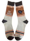 Gettin' Down with the Hot Brown Men's Socks-1