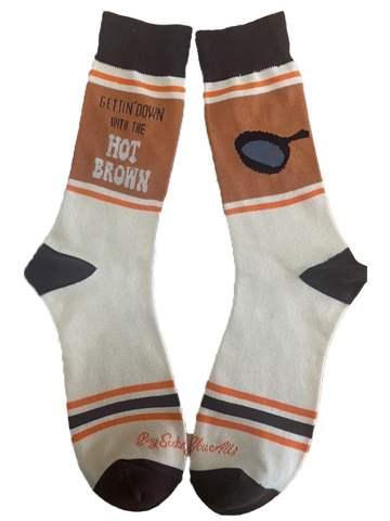 Gettin' Down with the Hot Brown Men's Socks