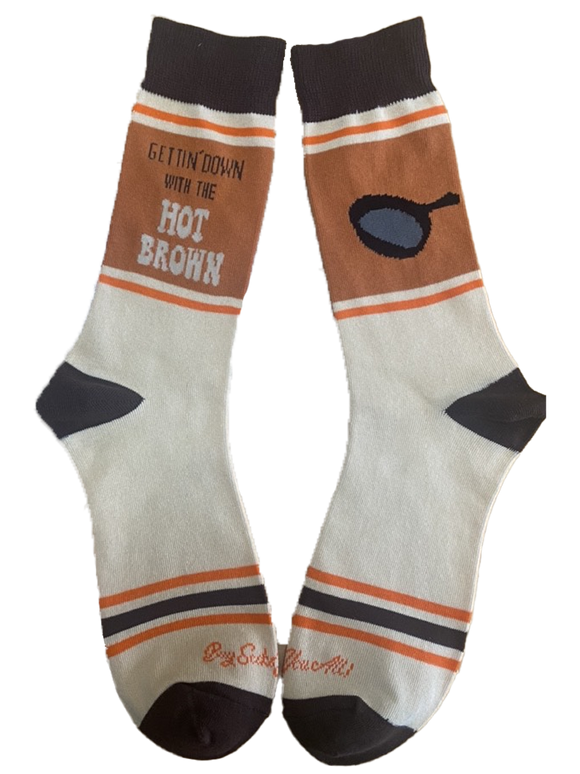 Gettin' Down with the Hot Brown Men's Socks
