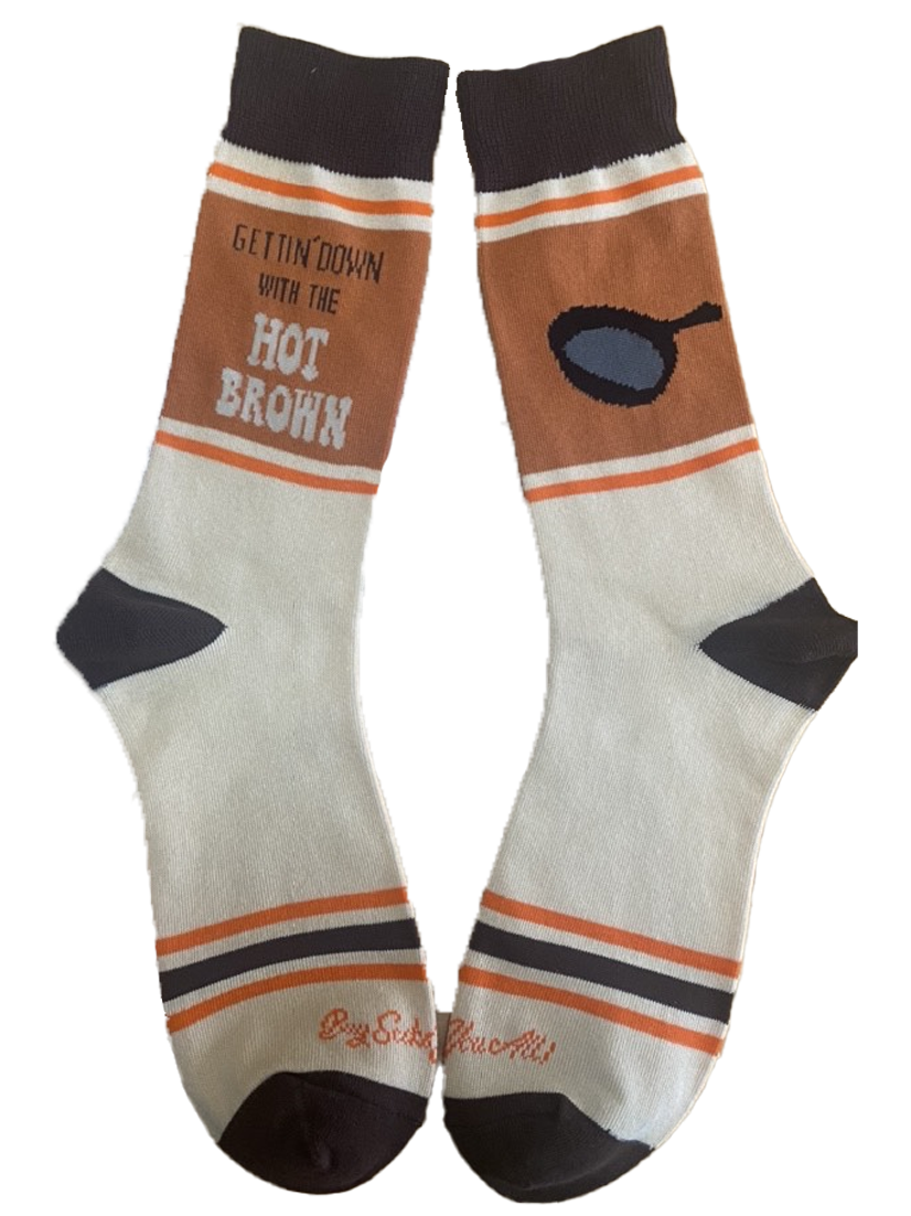 Gettin' Down with the Hot Brown Men's Socks