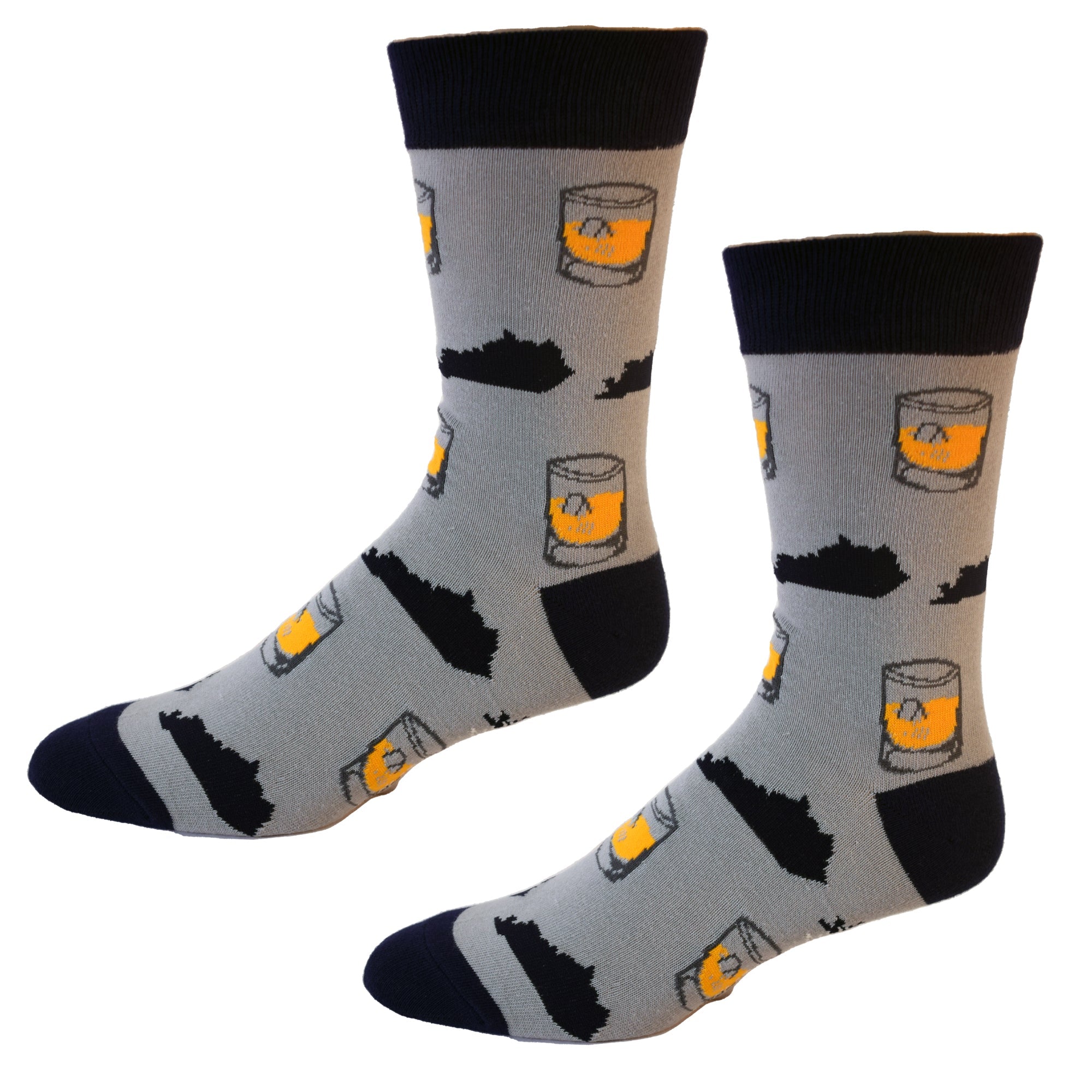 Kentucky and Bourbon Shapes Men's Socks