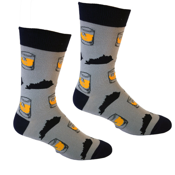 Kentucky and Bourbon Shapes Men's Socks