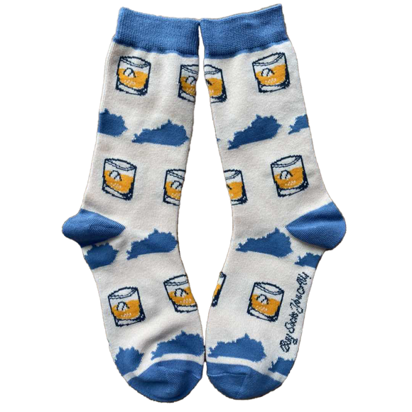 Kentucky and Bourbon Shapes Women's Socks