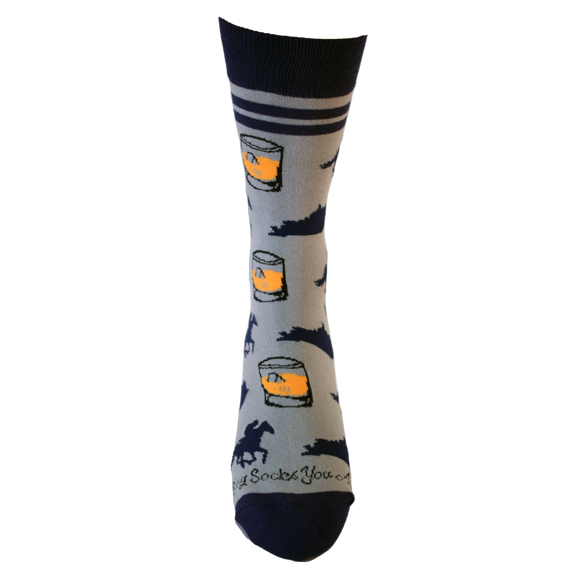 Kentucky Bourbon & Horses Men's Socks