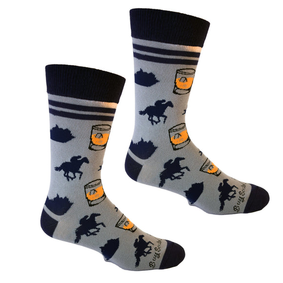 Kentucky Bourbon & Horses Men's Socks