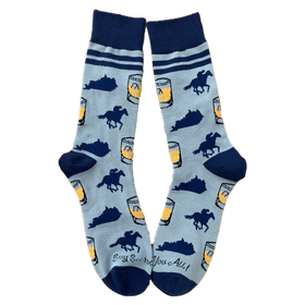 Kentucky Bourbon & Horses Men's Socks