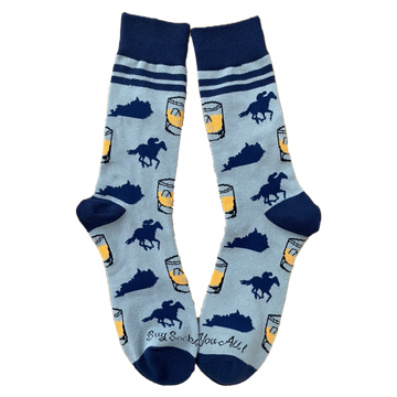 Kentucky Bourbon & Horses Men's Socks
