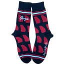 Georgia Shapes in Black and Red Men's Socks-1