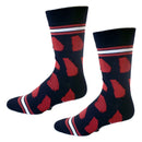 Georgia Shapes in Black and Red Men's Socks-3