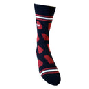 Georgia Shapes in Black and Red Men's Socks-4
