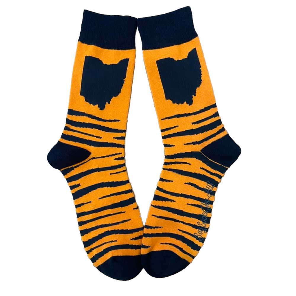 Ohio Tiger Stripes Men's Socks