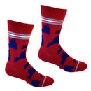 New York Shapes in Blue and Red Men's Socks-2