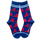 New York Shapes in Blue and Red Women's Socks-1
