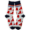 New York Shapes in Pinstripes Men's Socks-1