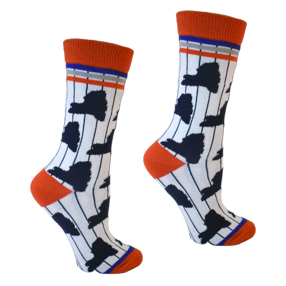 New York Shapes with Pinstripe Women's Socks