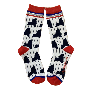 New York Shapes with Pinstripe Women's Socks
