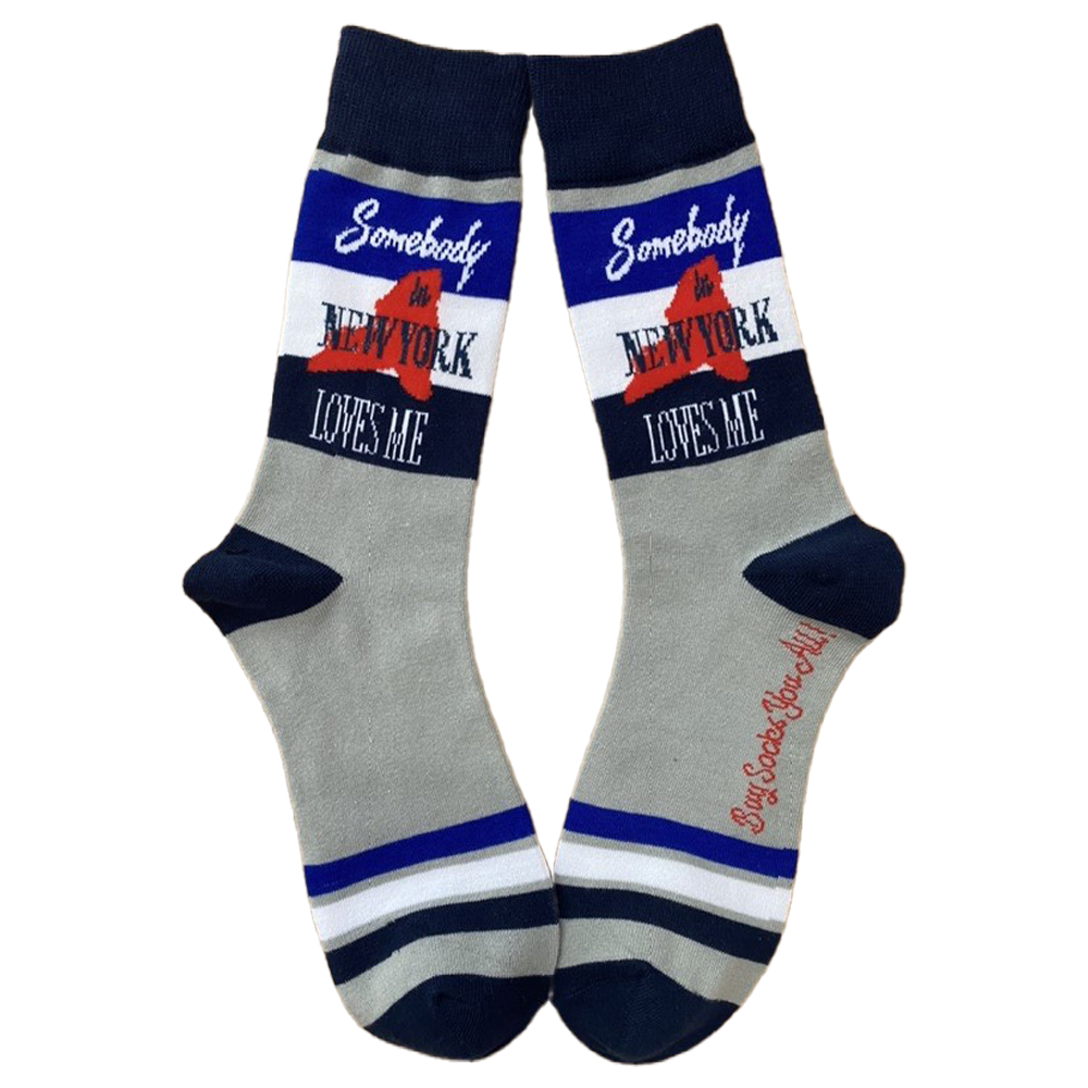 Somebody in New York Loves Me Men's Sock