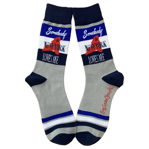 Somebody in New York Loves Me Men's Sock